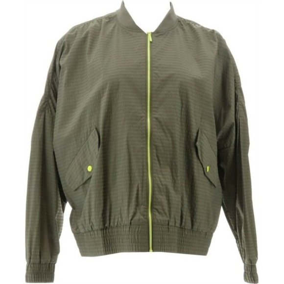 NWT ZUDA FORTITUDE WINDBREAKER BOMBER JACKET OLIVE GREEN XS - Picture 2 of 11